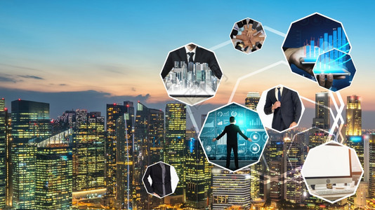 拥有权力自信的Pose商业团队的摘要搜索引擎优化与商业管理